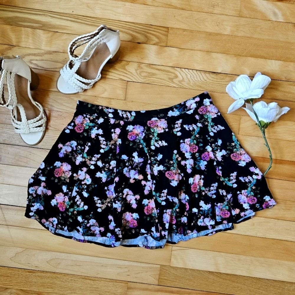 Decree floral skater skirt